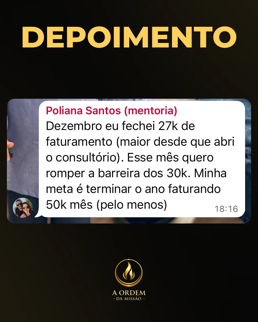 Depoimento de aluna 8