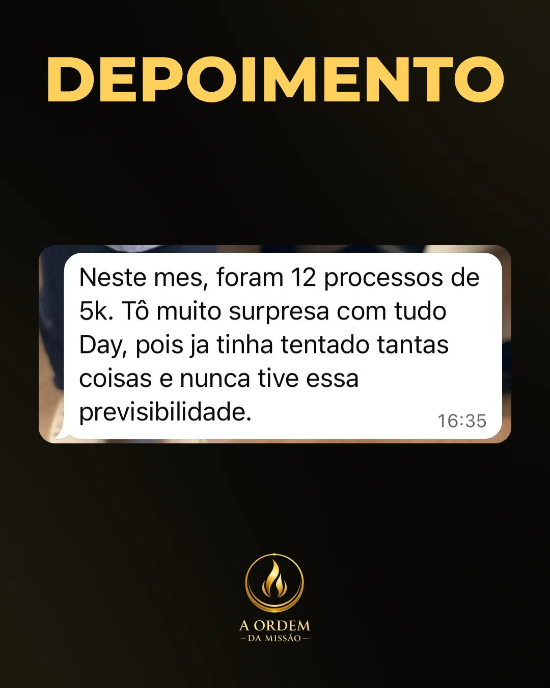 Depoimento de aluna 18