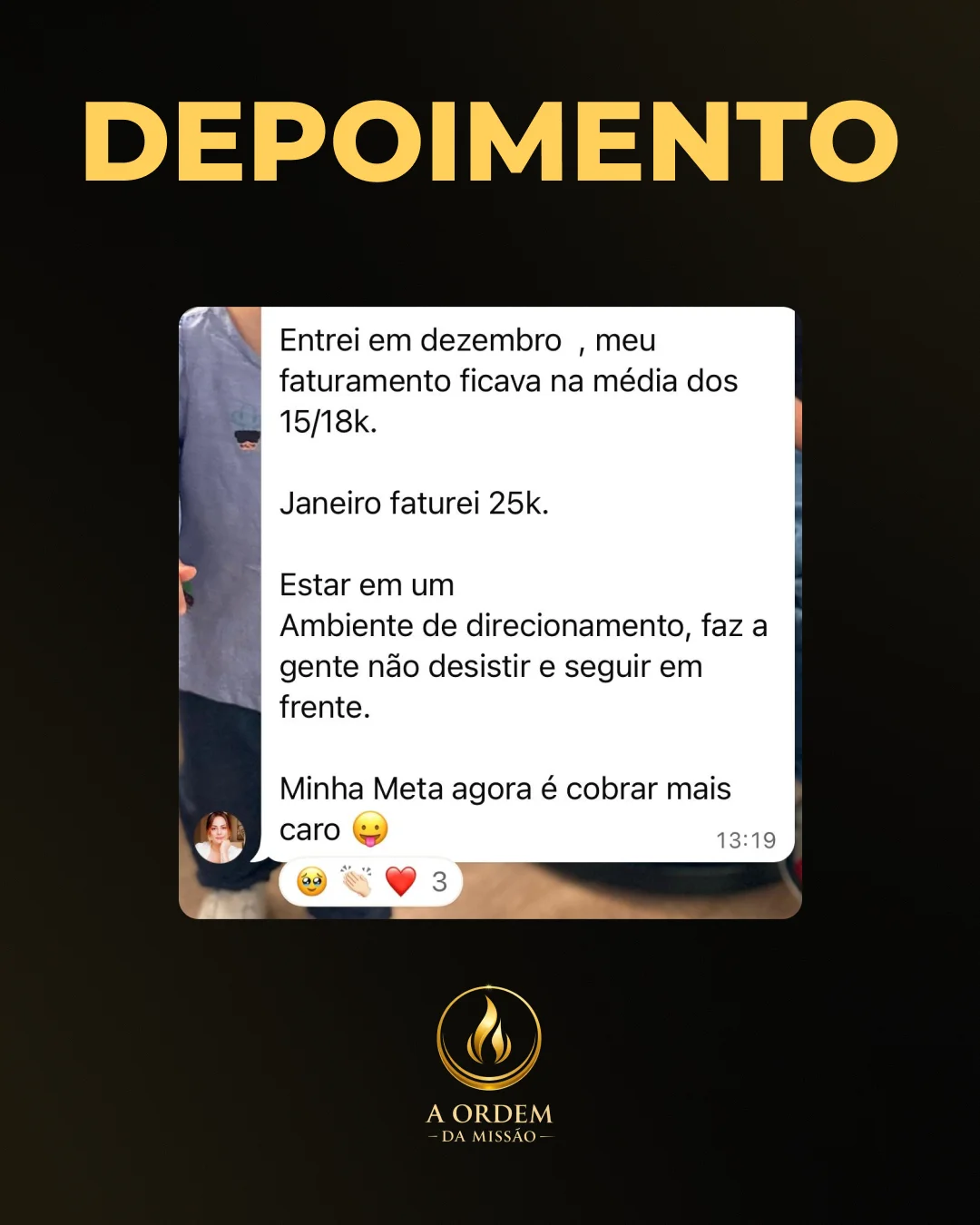 Depoimento de aluna 20