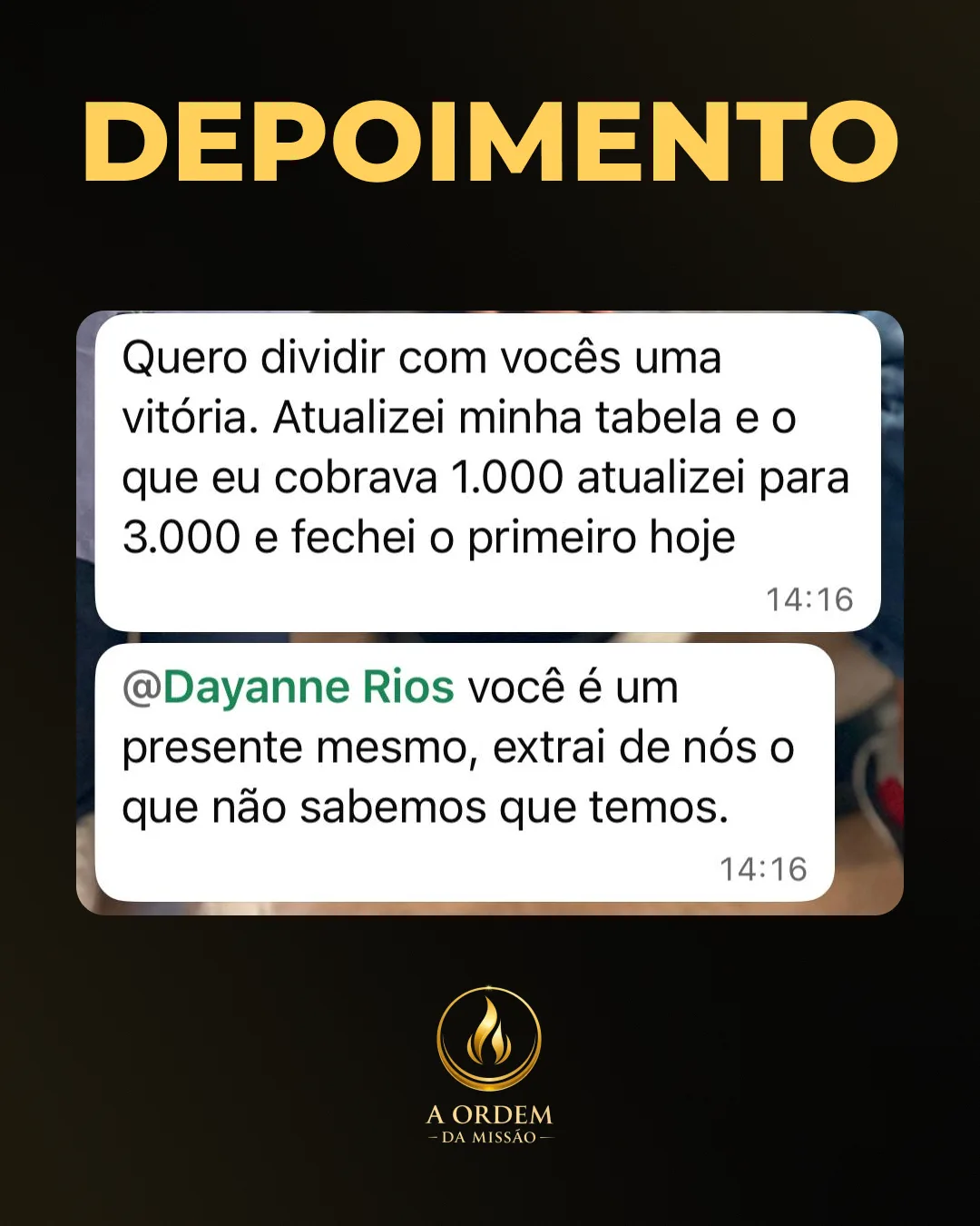 Depoimento de aluna 4